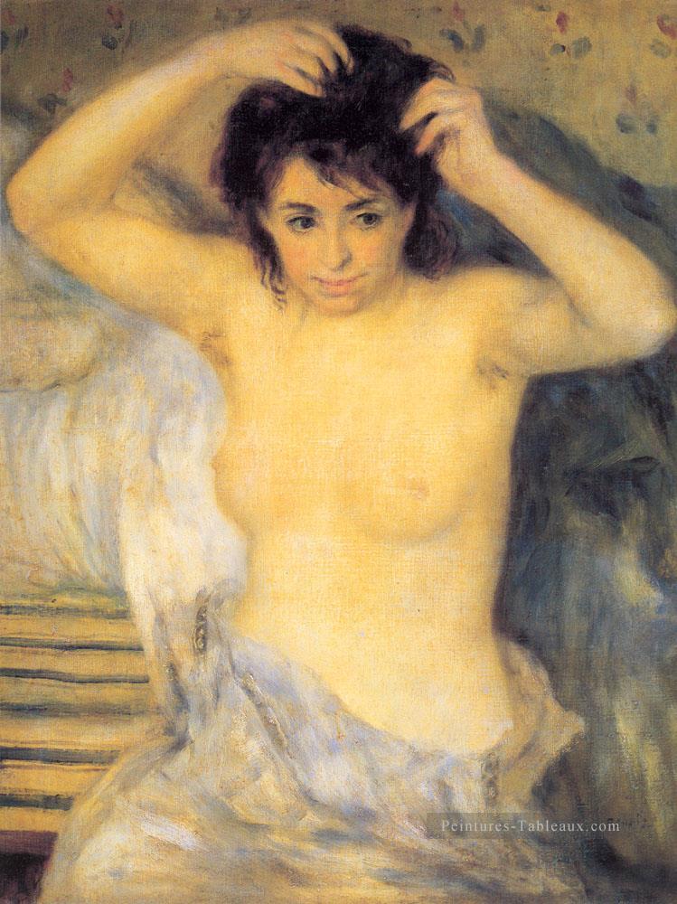 Torse devant le bain La Toilette Pierre Auguste Renoir Peintures à l'huile